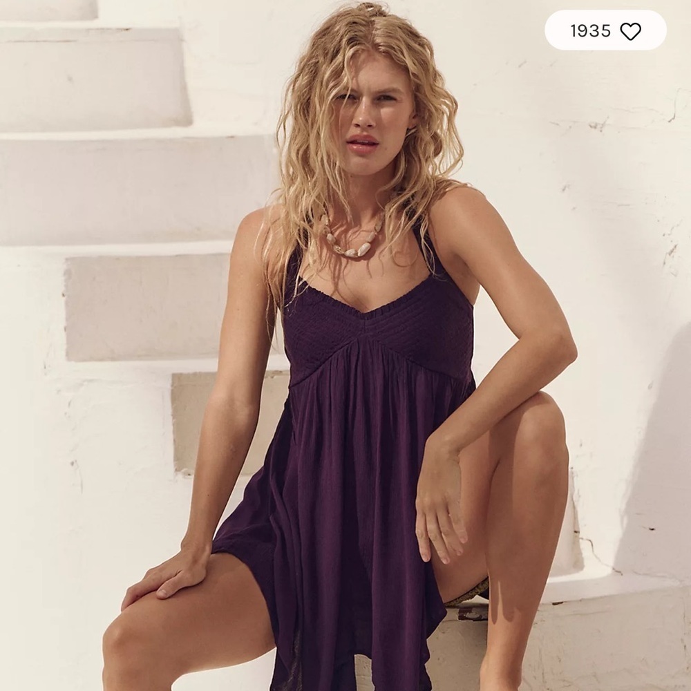 FREE PEOPLE Vacation Vibes Tunic White/Ivory Halter Top Large NWT - Picture 14 of 16